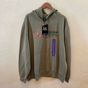 Realtree Outfitters Hoodie XXL Green Camo Logo Pullover Sweatshirt NWT